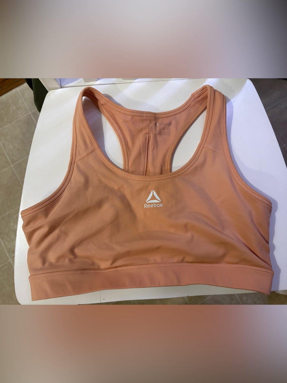 Reebok Peach Racerback Performance Sports Bra